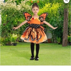 Orange Butterfly Kids Costume